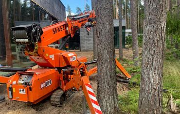 Мини-кран Арлифт настраивается на рабочий лад :)