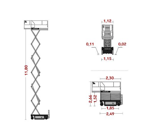Ножничный подъёмник ZOOMLION ZS1212HD